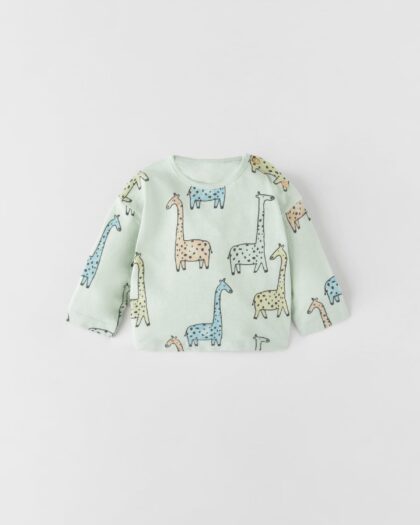 Giraffe Slub Knit T-Shirt